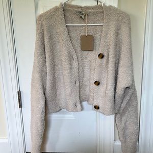 Beige Crop Sweater
